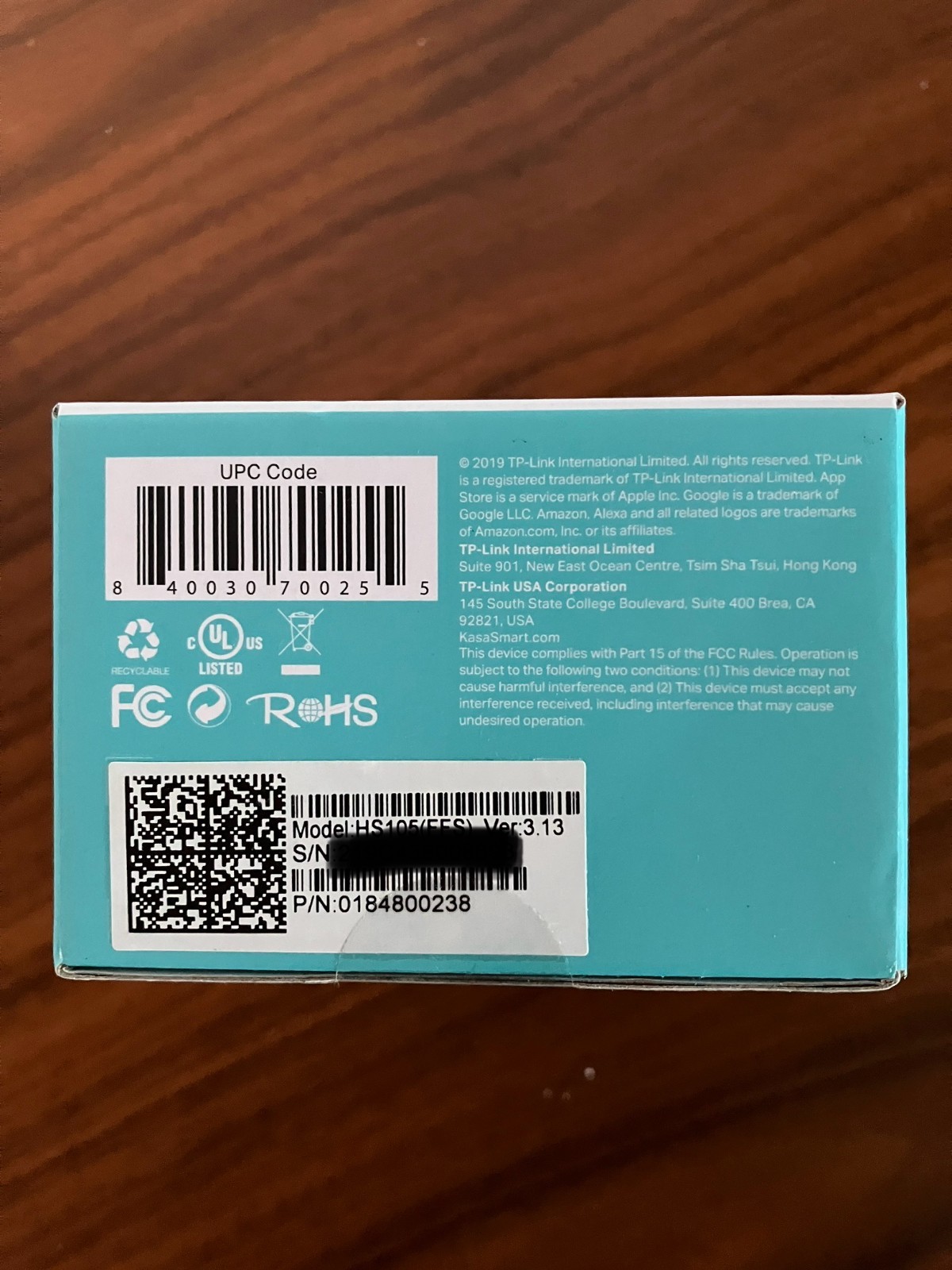 *New* TP-LINK HS105 Smart WI-FI Smart Plug