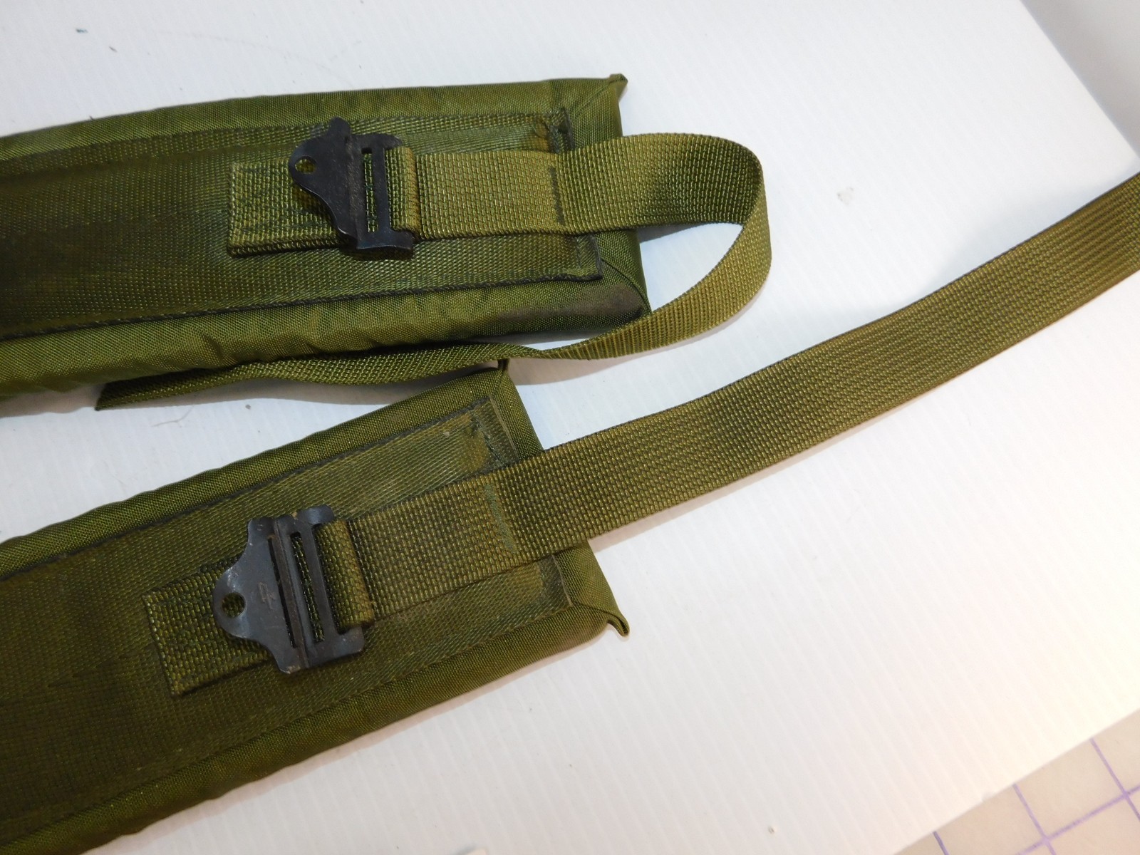 US Army Shoulder Strap set, DoubleQuick release, Padded, OD green