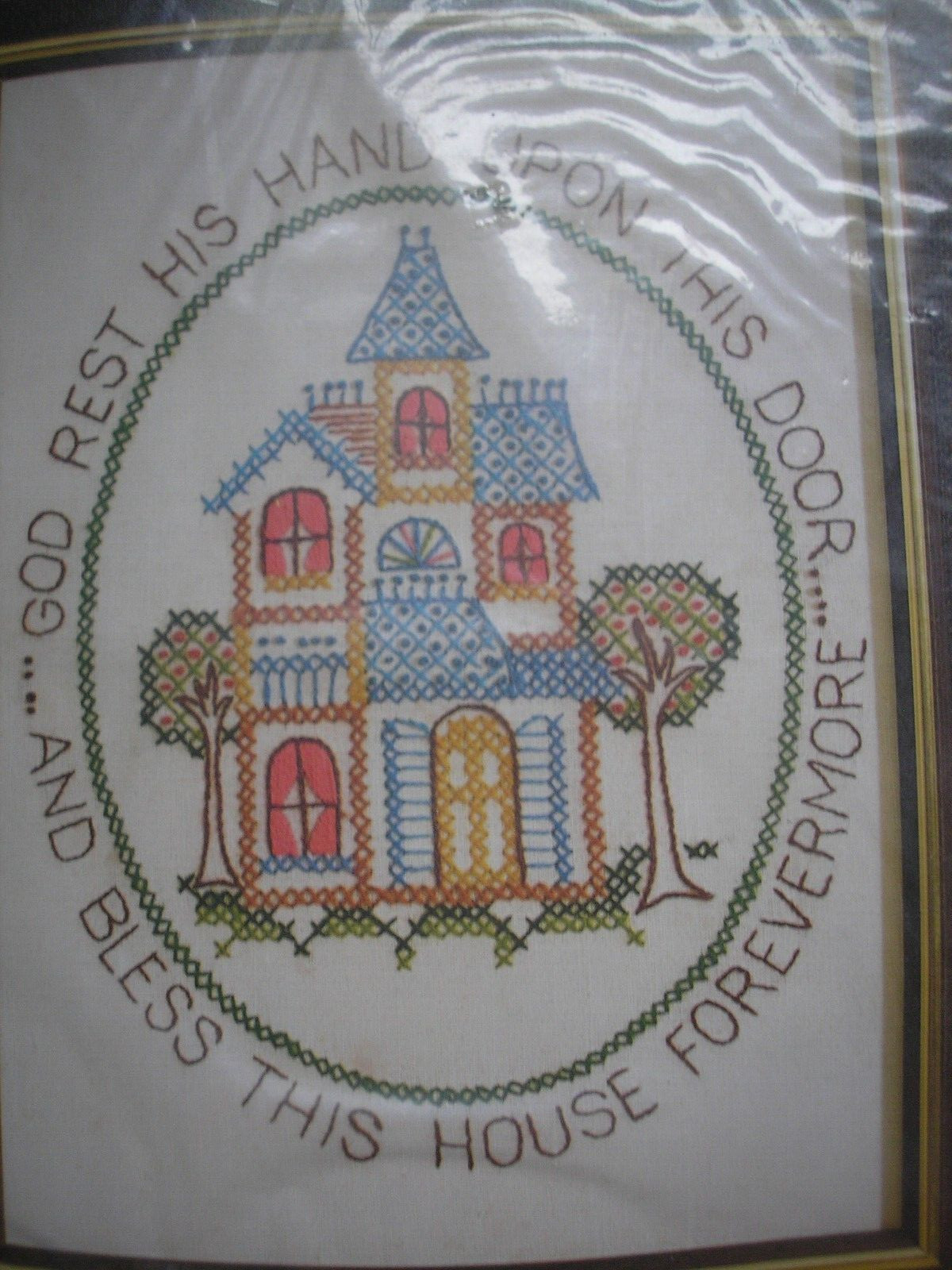 BUCILLA NEEDLECRAFT KIT "BLESS THIS HOUSE - SAMPLER" 16"X20"