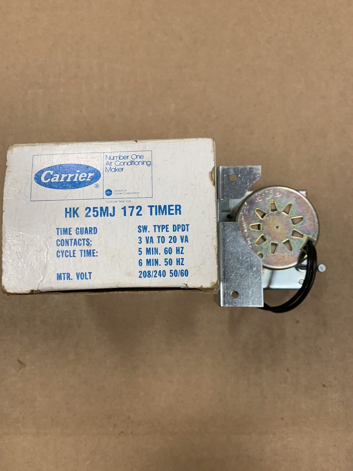 Carrier HK-25MJ-172 Singer Time Guard Timer Control HK25MJ172