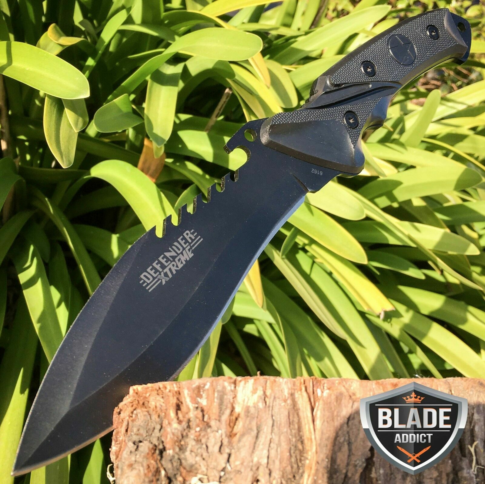11" TACTICAL SURVIVAL Full Tang FIXED BLADE Camping Hunting  KNIFE w/ SHEATH NEW
