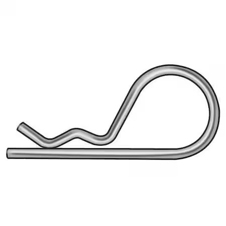 Bridge Cotter Pin, 3/32 In Dia, 2-1/2 In L, Stainless Steel, 25 Pk, Wwg-Bps-214