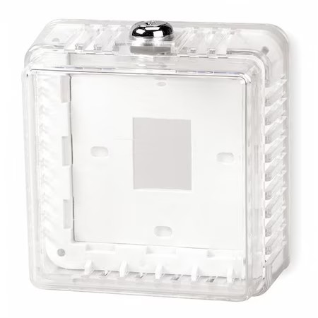 Zoro Select 3Tz57 Universal Thermostat Guard, Off-White, Plastic, 3Tz57