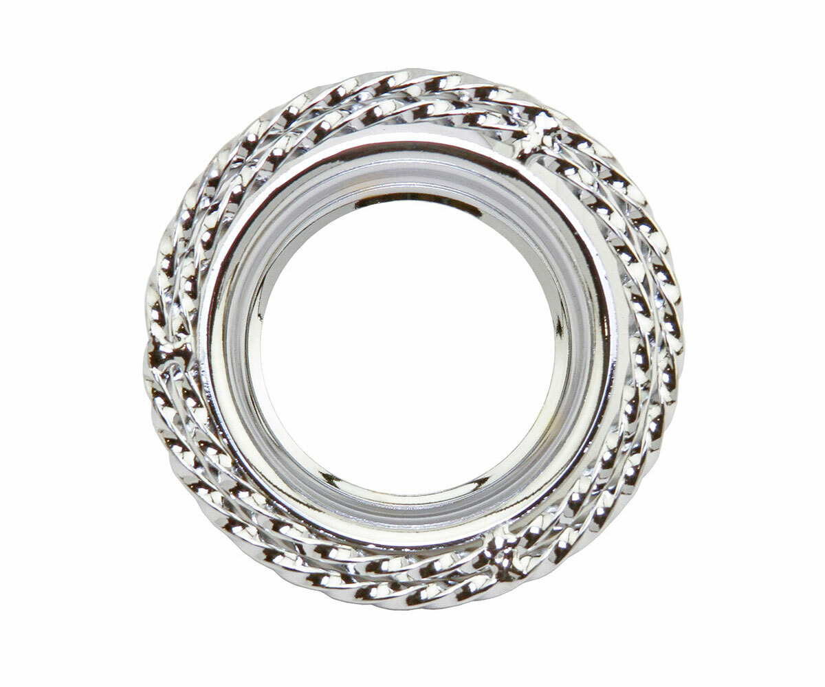 1 - CHROME DOUBLE TWISTED B.B CUP FOR CRANKS ON BICYCLES CRUISER LOWRIDER