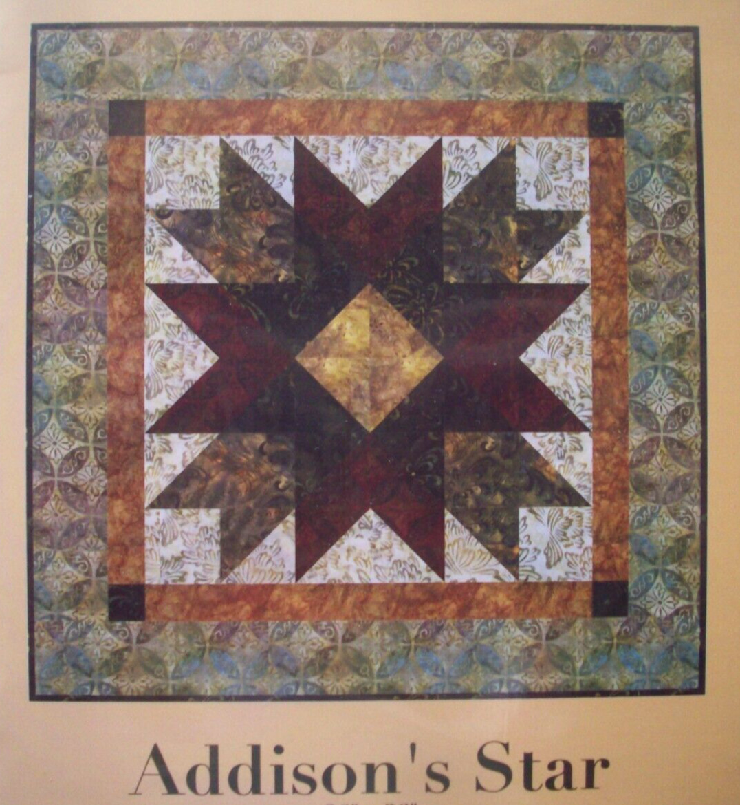 Addison's Star quilt pattern uncut *A3