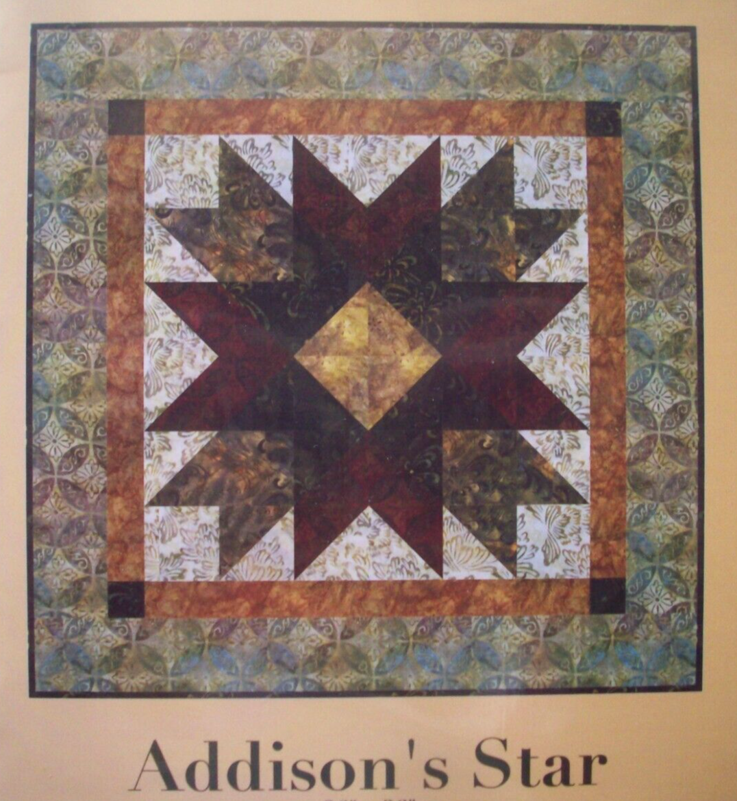 Addison's Star quilt pattern uncut *A3