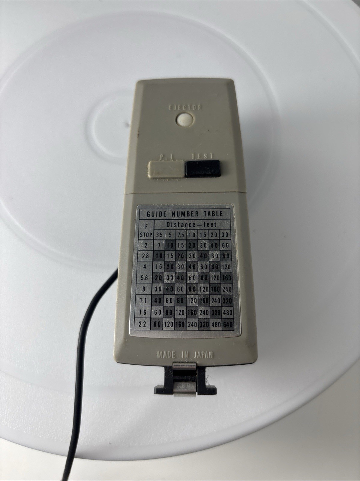 Vintage Ultima Camera Light Reflector with Guide Number Table Untested