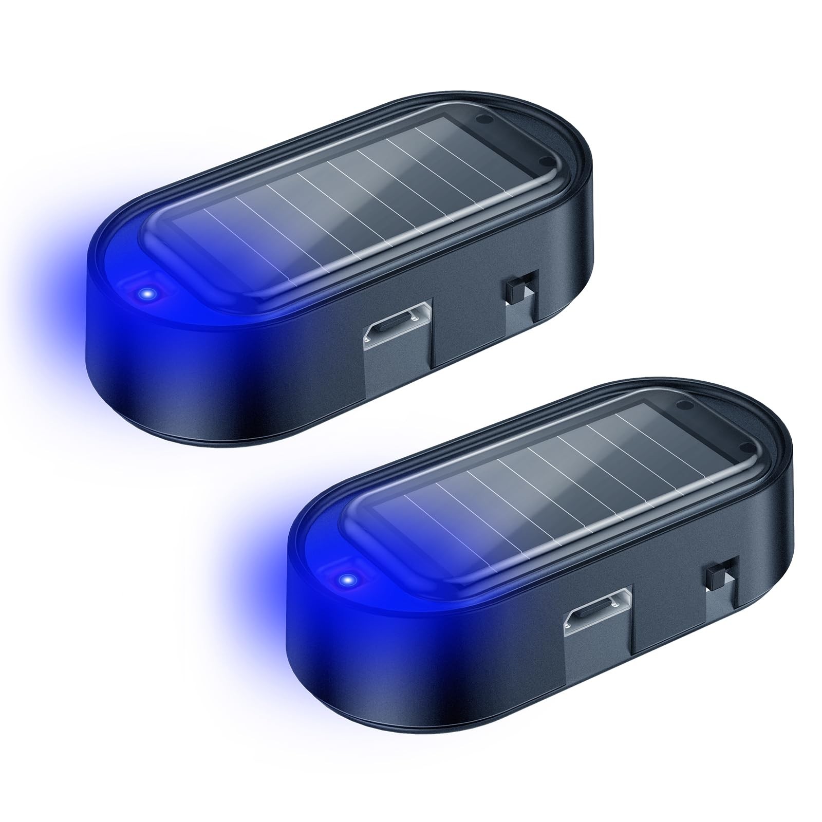 ELECTOP Car Solar Power Simulated Dummy Alarm, Anti-Theft LED Flashing Security