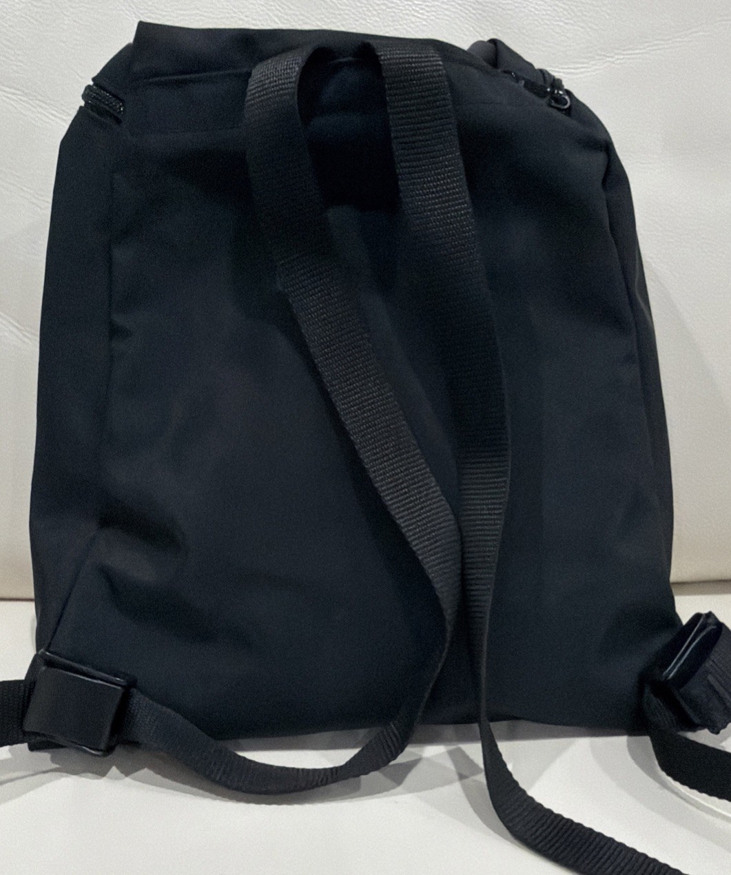 Herve Chapelier Black Nylon Backpack Small Lightweight Backpack