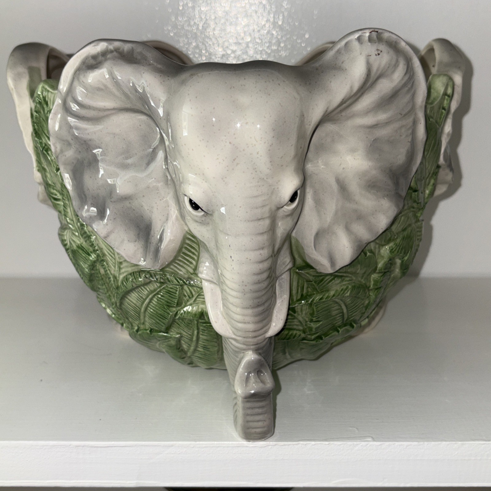 Fritz And Floyd Elephant Planter Perfect Condition