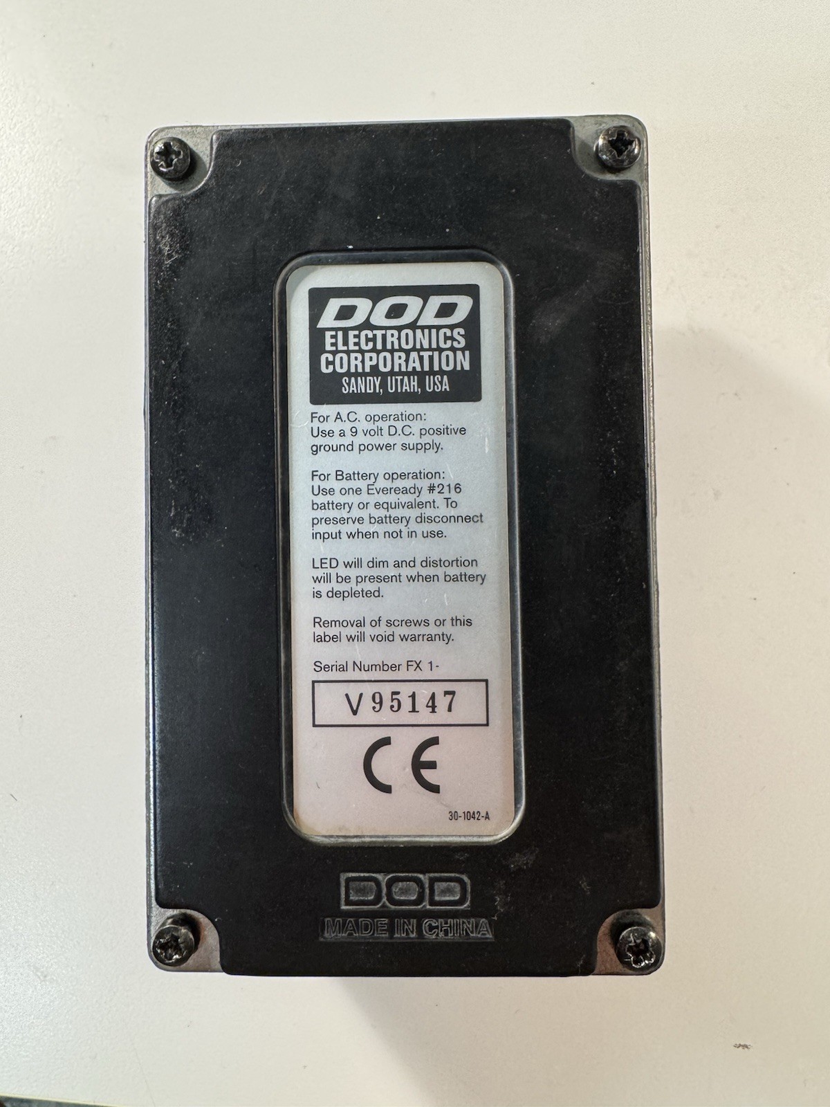 DOD Analog Delay FX96 1990s Echo FX