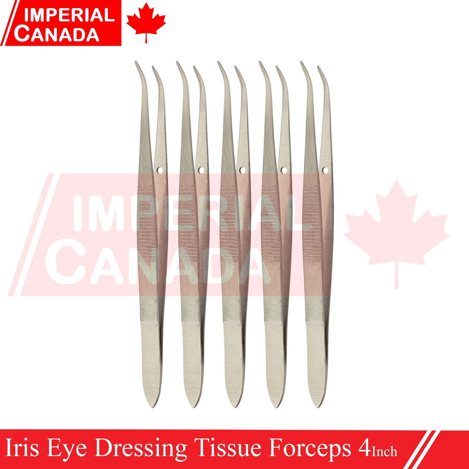 IRIS EYE DRESSING FORCEPS 4" HALF CURVED SURGICAL INSTRUMENTS DS-2595