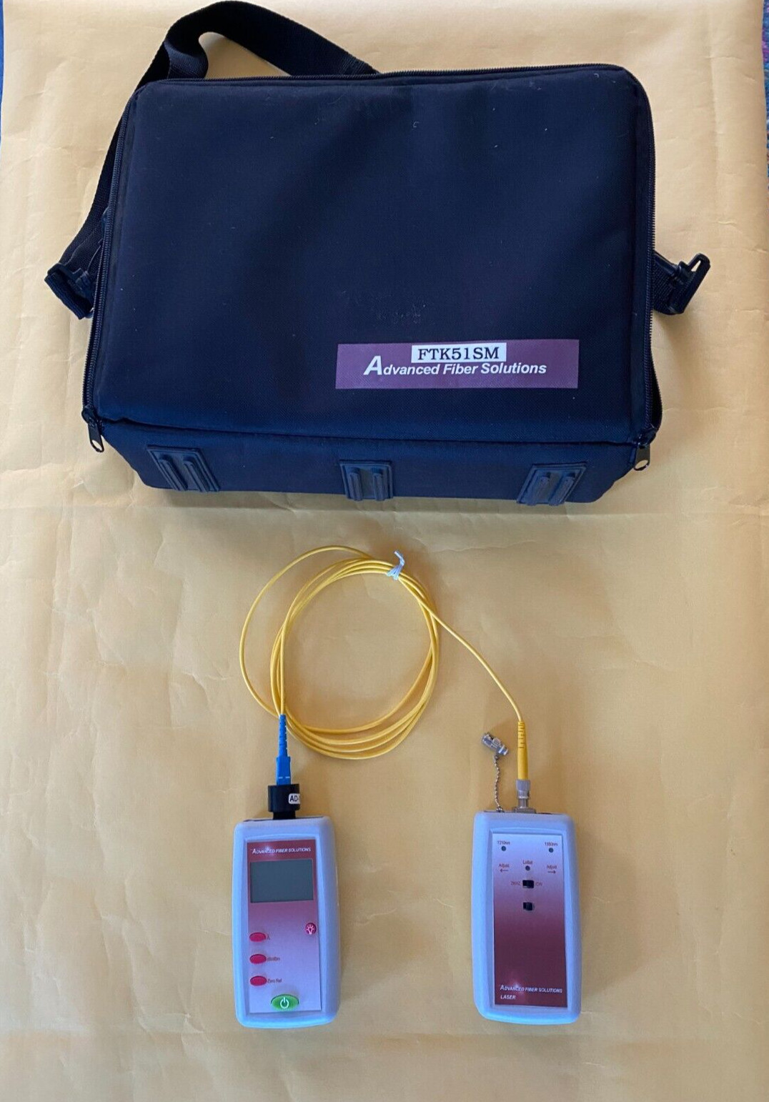 ADVANCED FIBER SOLUTIONS Single Mode Fiber Tester Meter 1310nm / 1550nm FTK51SM