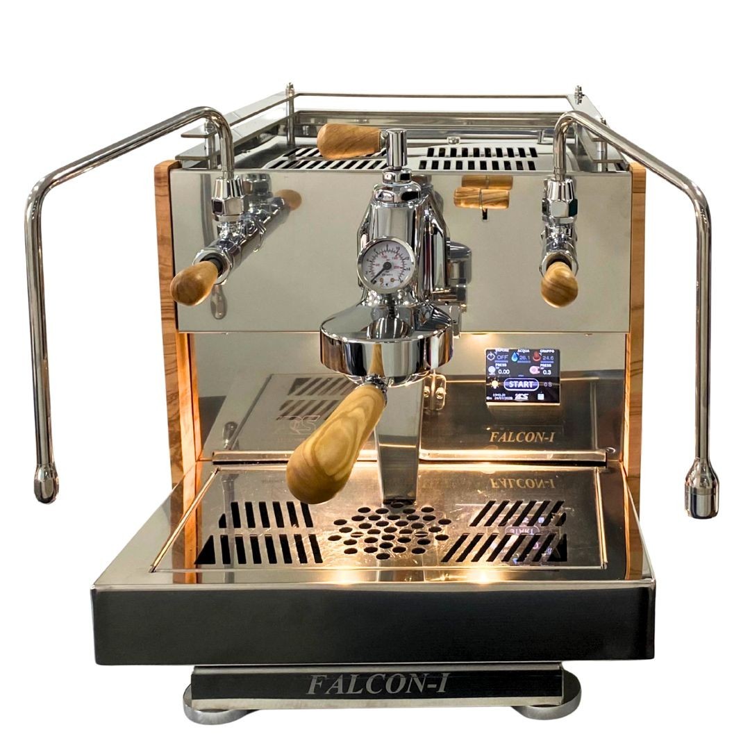 ACS Slayer Flow Control Preinfusion Falcon I Espresso Machine Black Olive E61
