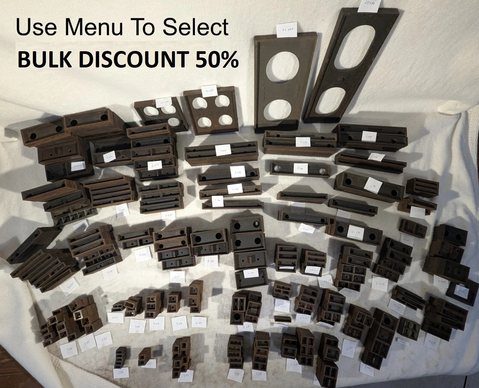 1912 Print Press Typeset Morgans Wilcox Letterpress Steel ~ BULK BUY FOR HALF