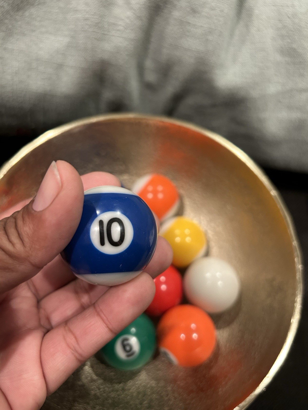 Mini Pool Balls (12 Count) Missing #7,8,12,14