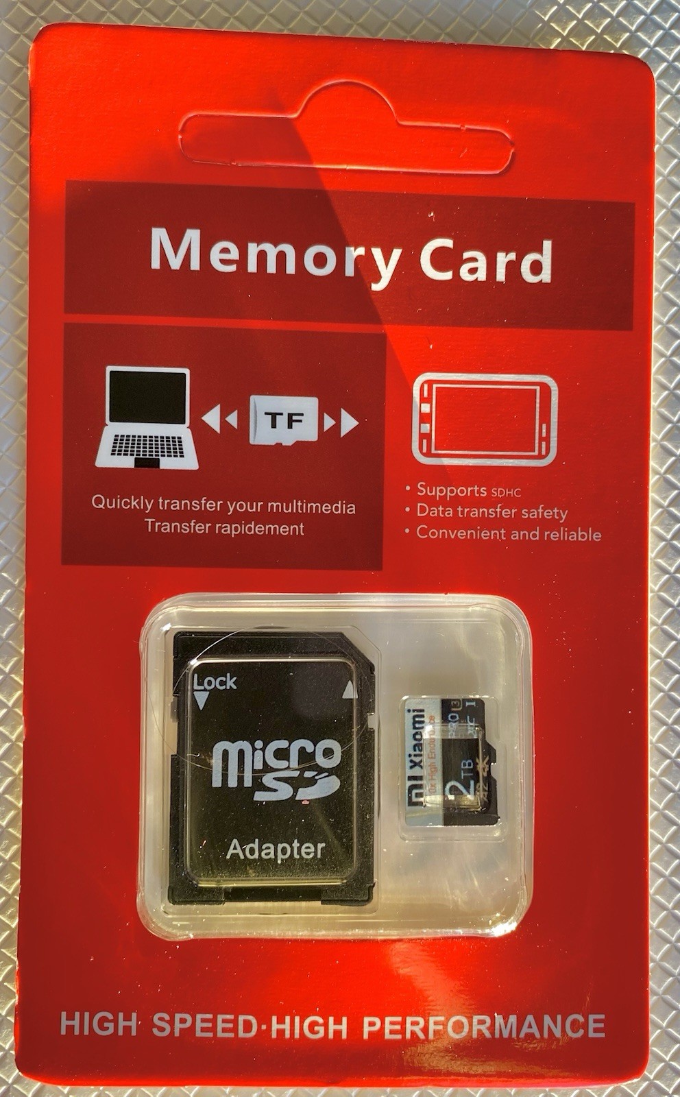 Xiaomi High Speed 2TB Micro TF SD Memory Card for Phones Cameras Drones PC Gift