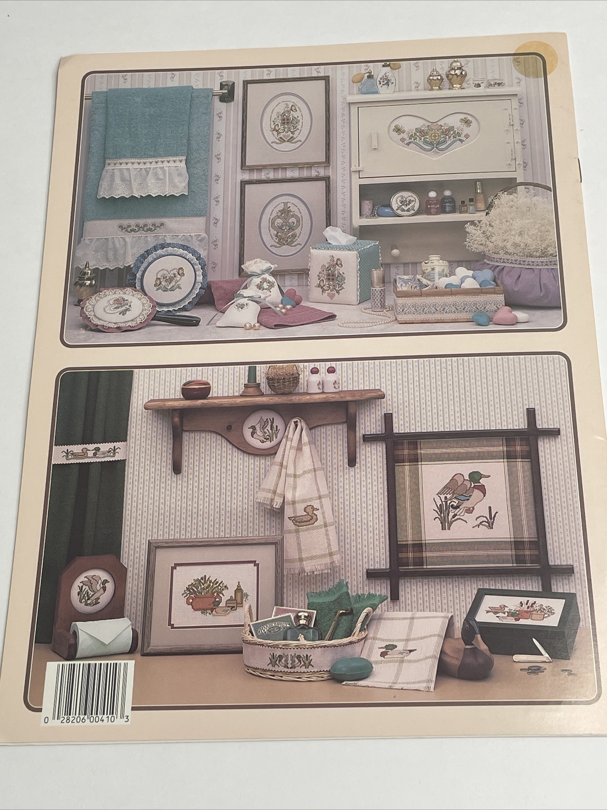 Leisure Arts Bath Collections 4 Themes Butterfly Seashells Cross Stitch Pattern