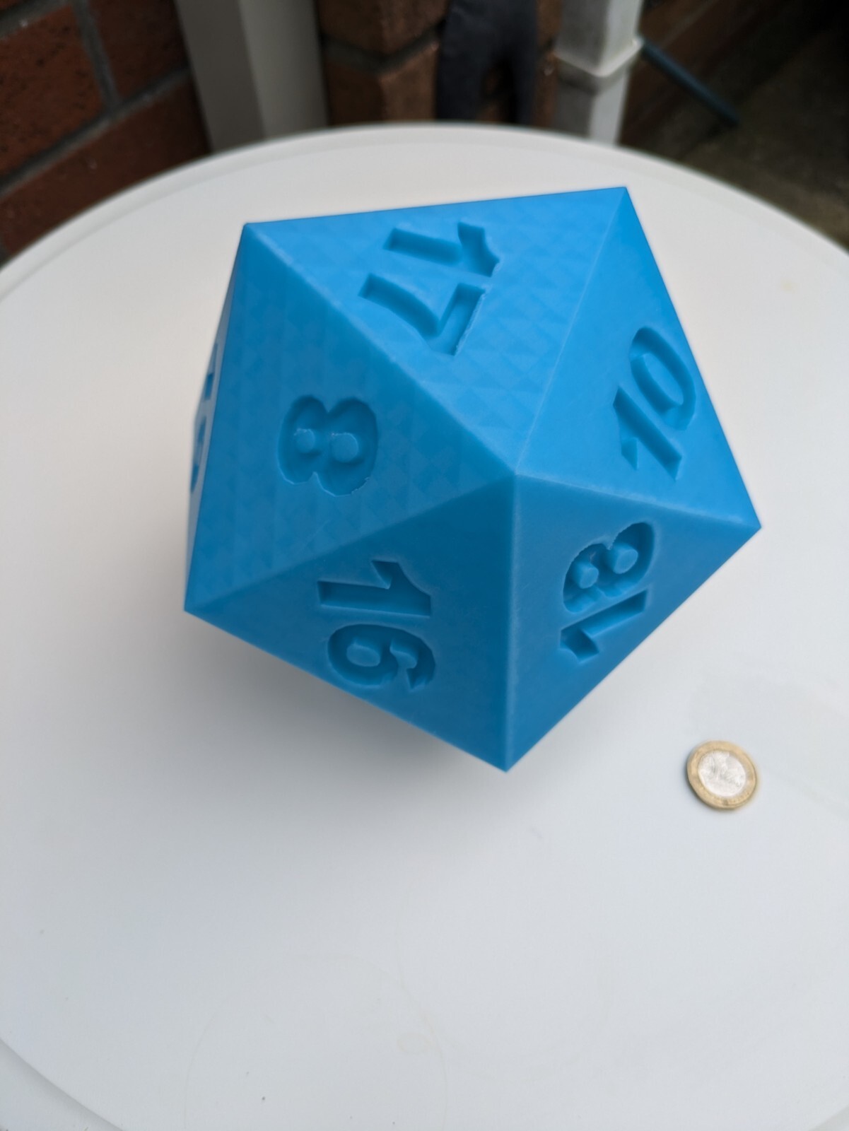 large glow in the dark D20 Dice