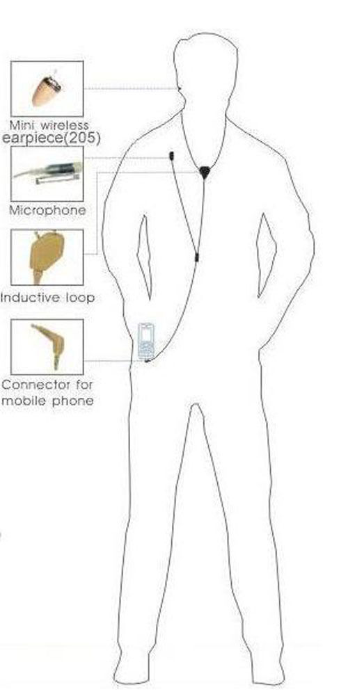 5 Pcs Wireless Magnetic Earpiece MIC In-Ear Smallest Earphone Super Mini