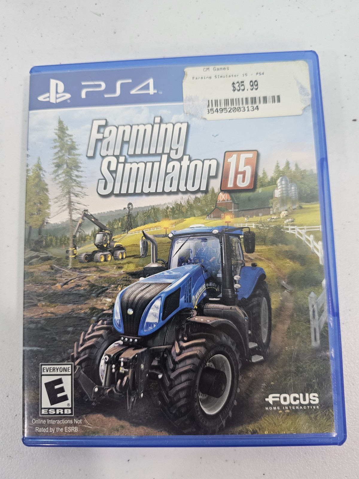 farming simulator 15 ps4 CASE ONLY NO GAME