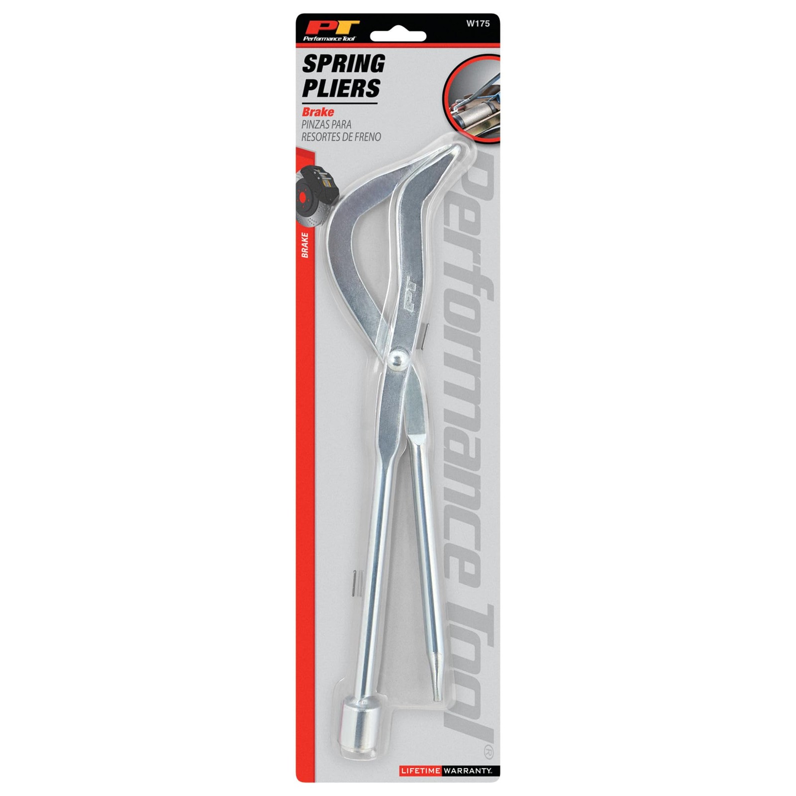 Performance Tool W175 Brake Spring Pliers, Drum Silver