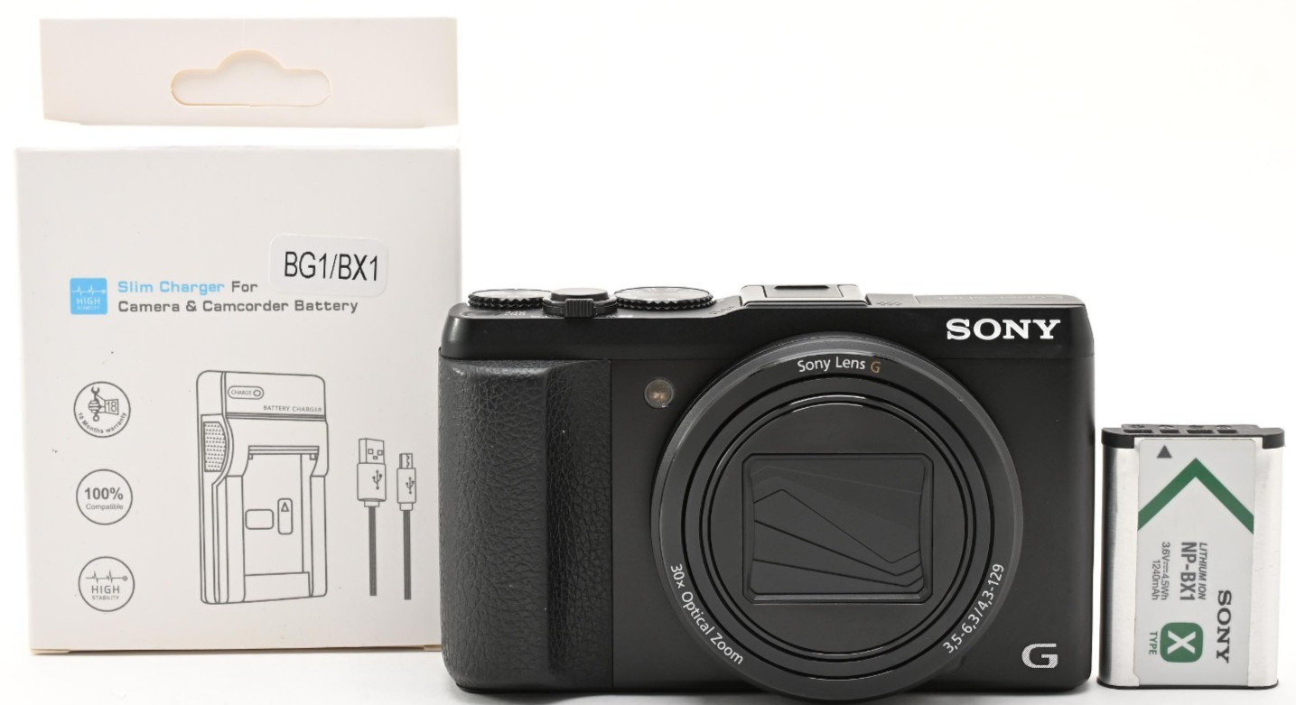 SONY Cyber-Shot DSC-HX50V Digital Camera 20.4MP Black English OK [Exc+] #446A