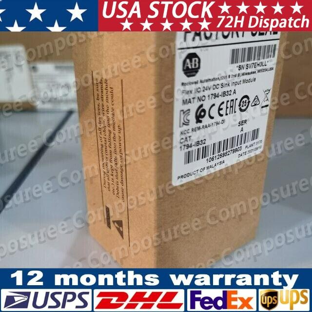 New Factory Sealed AB 1794-IB32 FLEX I/O SER A Input Module 1794IB32 US Free Tax