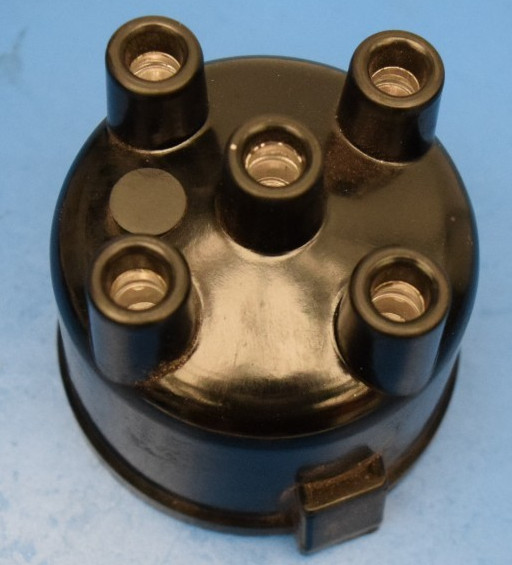 BLACK  CLASSIC DISTRIBUTOR CAP CLIP ON SOLID CARBON PICK UP