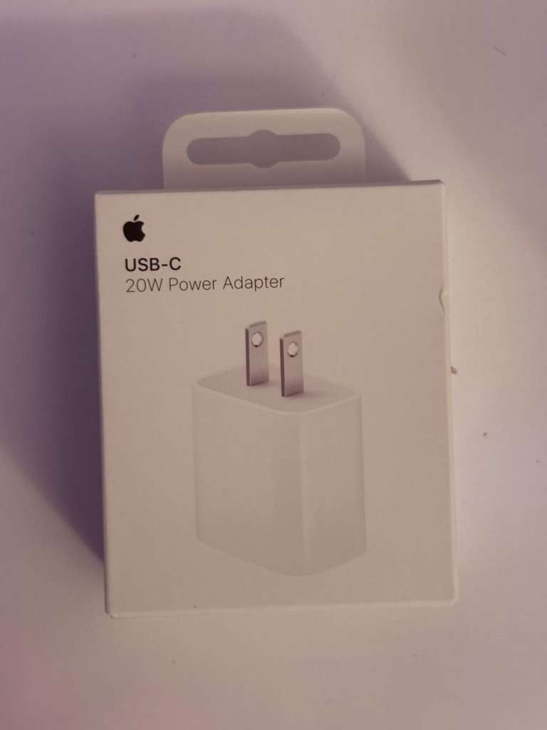 Apple A2305 USB-C 20W Power Adapter Wall Charger -Original Charger Block – White