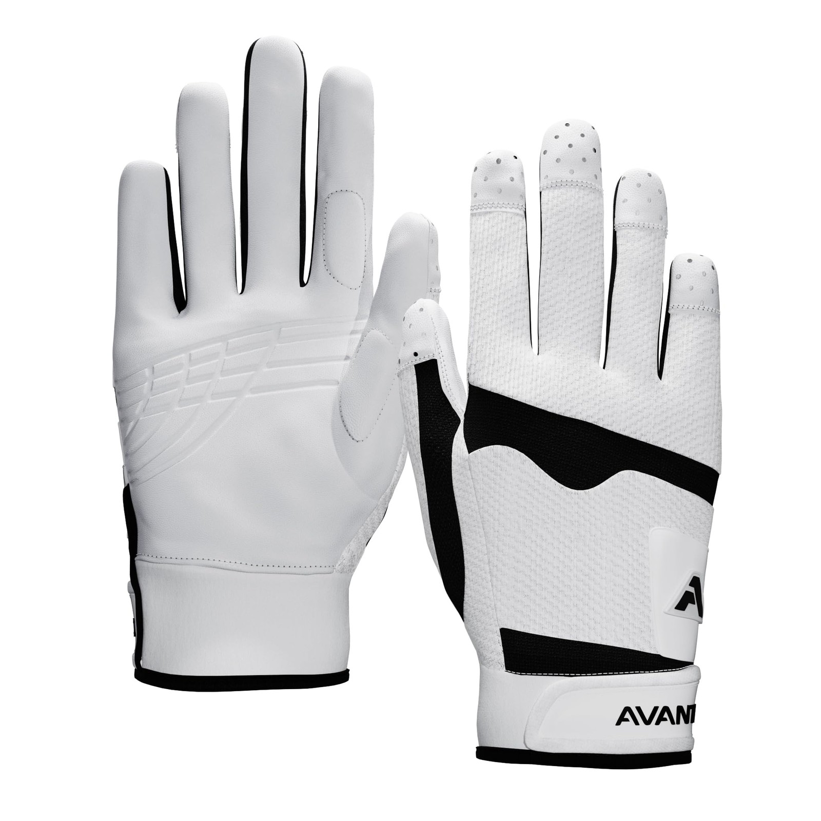 Avantic Pickleball Gloves for Men & Women, Right or X-Large, White-Right Hand