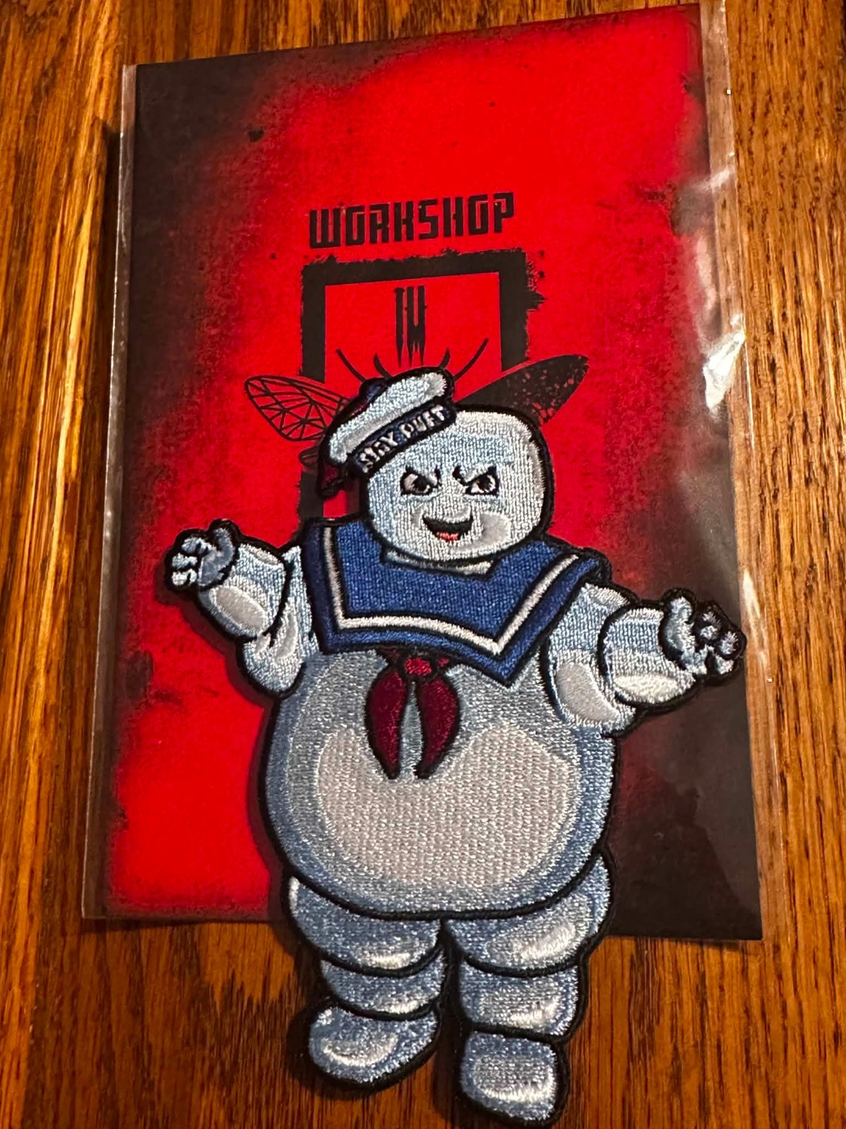 Ghostbusters "Stay Puft Marshmallow Man" Morale Patch, RARE, Hook/Loop, NEW!