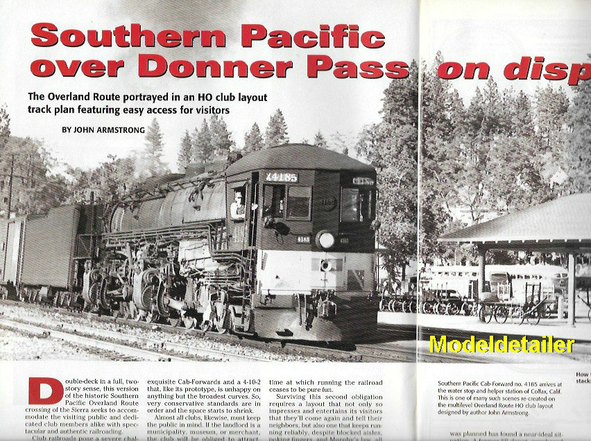 Model Railroader Mar.1998 Tehachapi Pass Donner Pass SP Southern Pacific Hopper