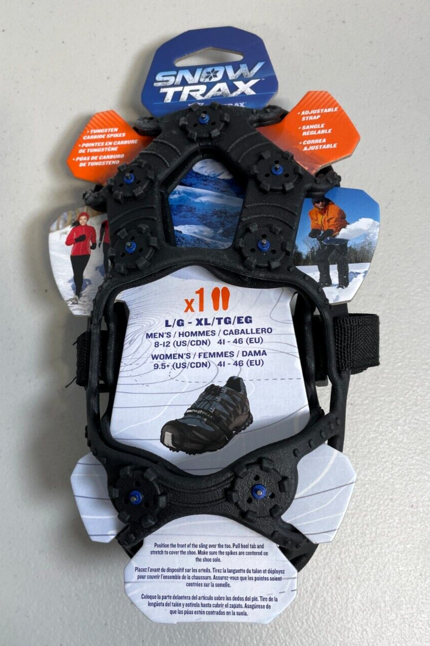 NWT Snow Trax by YakTrax Size L-XL ( Mens US 8-12, Womens 9.5+) Ice Snow Grips