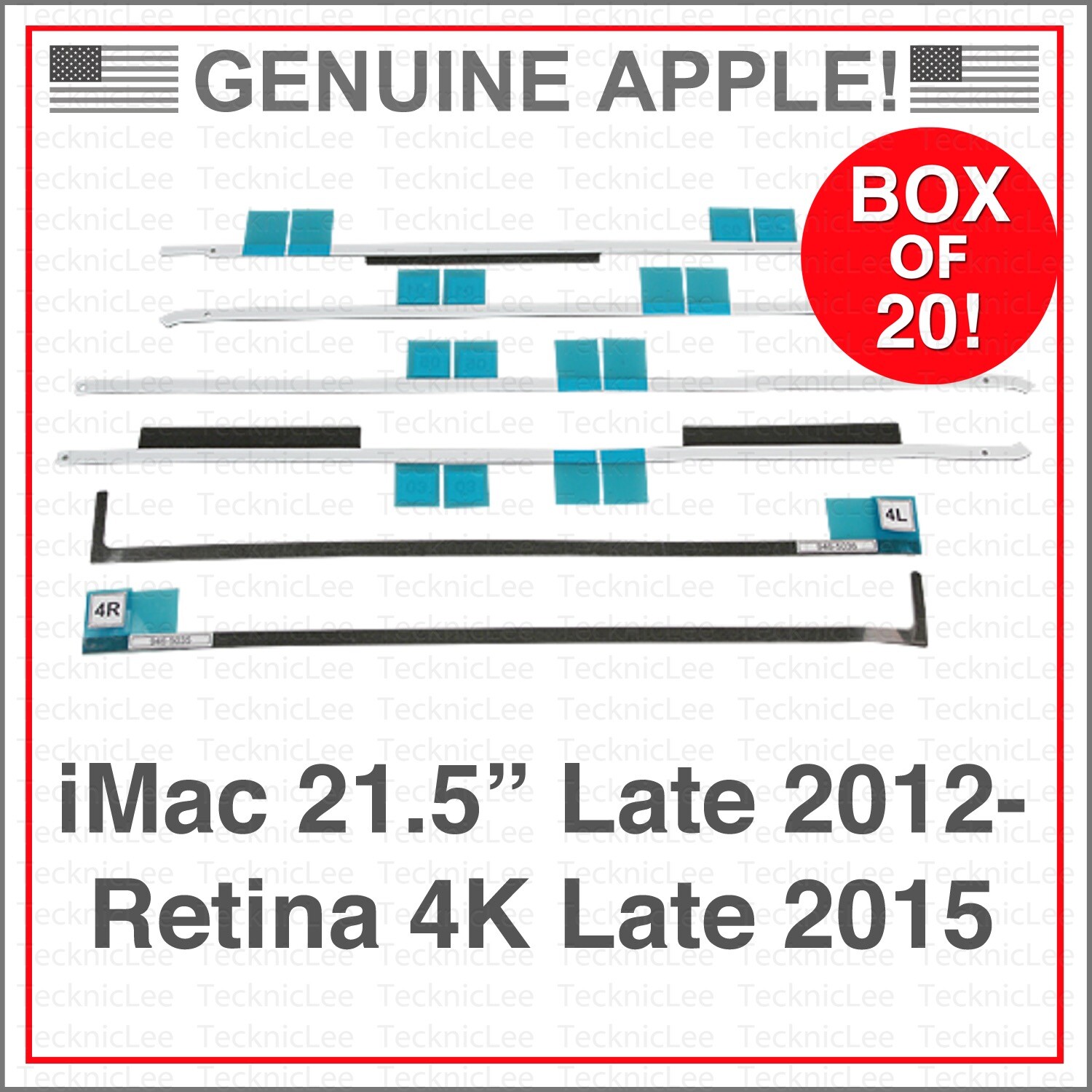 x20 Apple 076-1437 Adhesive Service Refill, iMac 21.5” 2012 2013 2014 2015 A1418