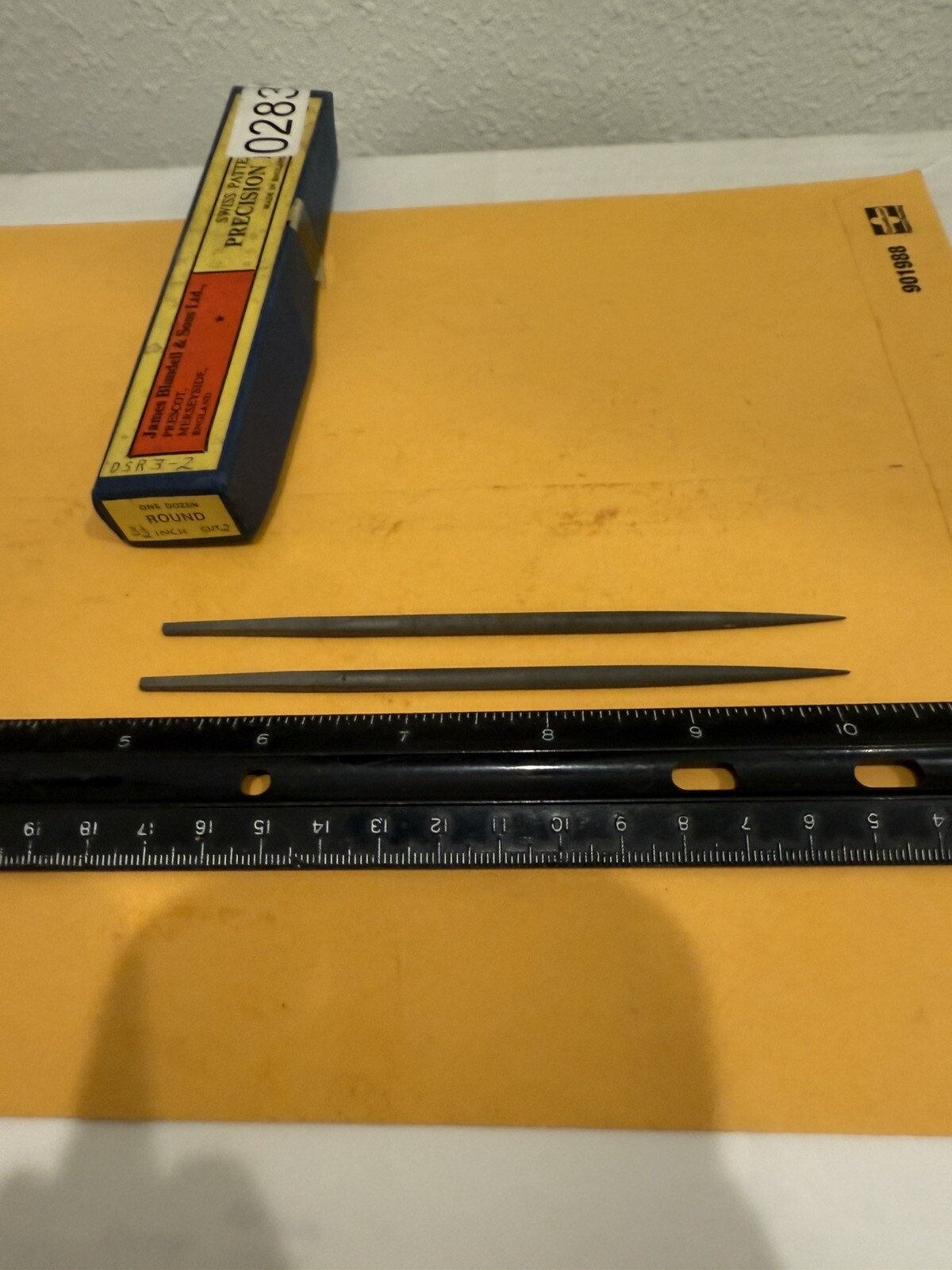 New Qty (2) Blundell 3 1/2" Swiss Pattern Round Files, Cut 2