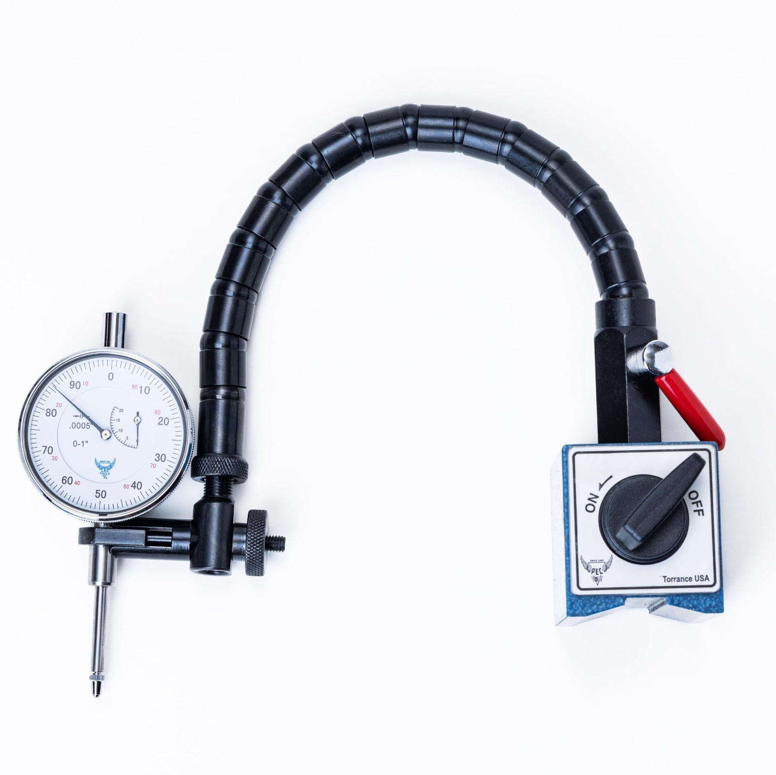 Adjustable Magnetic Base with 176lb Holding Force for Dial Indicators & Machinis