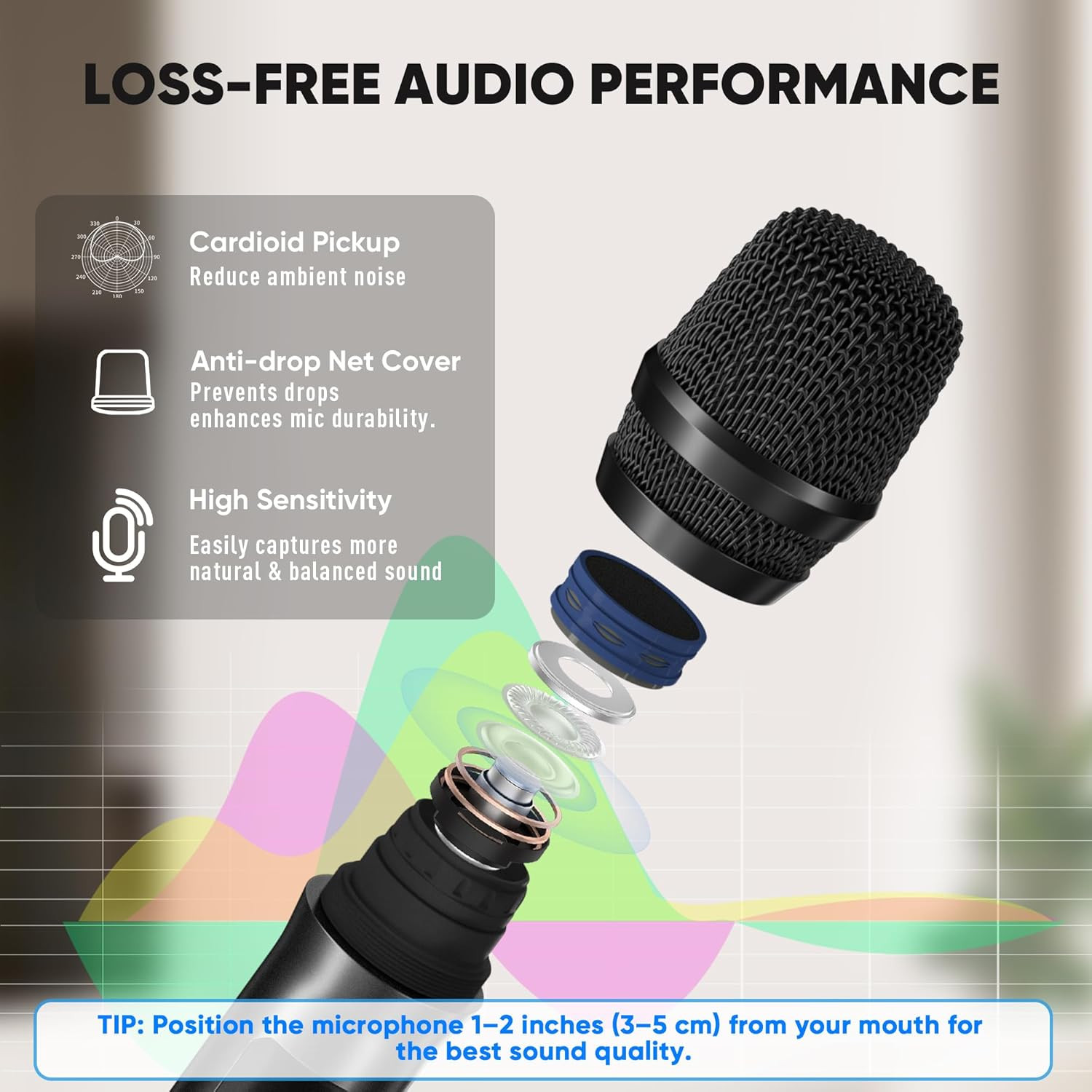 Pro 8-Channel UHF Wireless Microphone System for Karaoke & Events