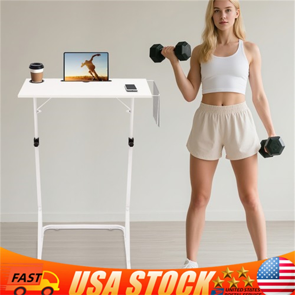 Adjustable Workstation Standing Desk for Work/Fitness Bike, Trainer Stand Table