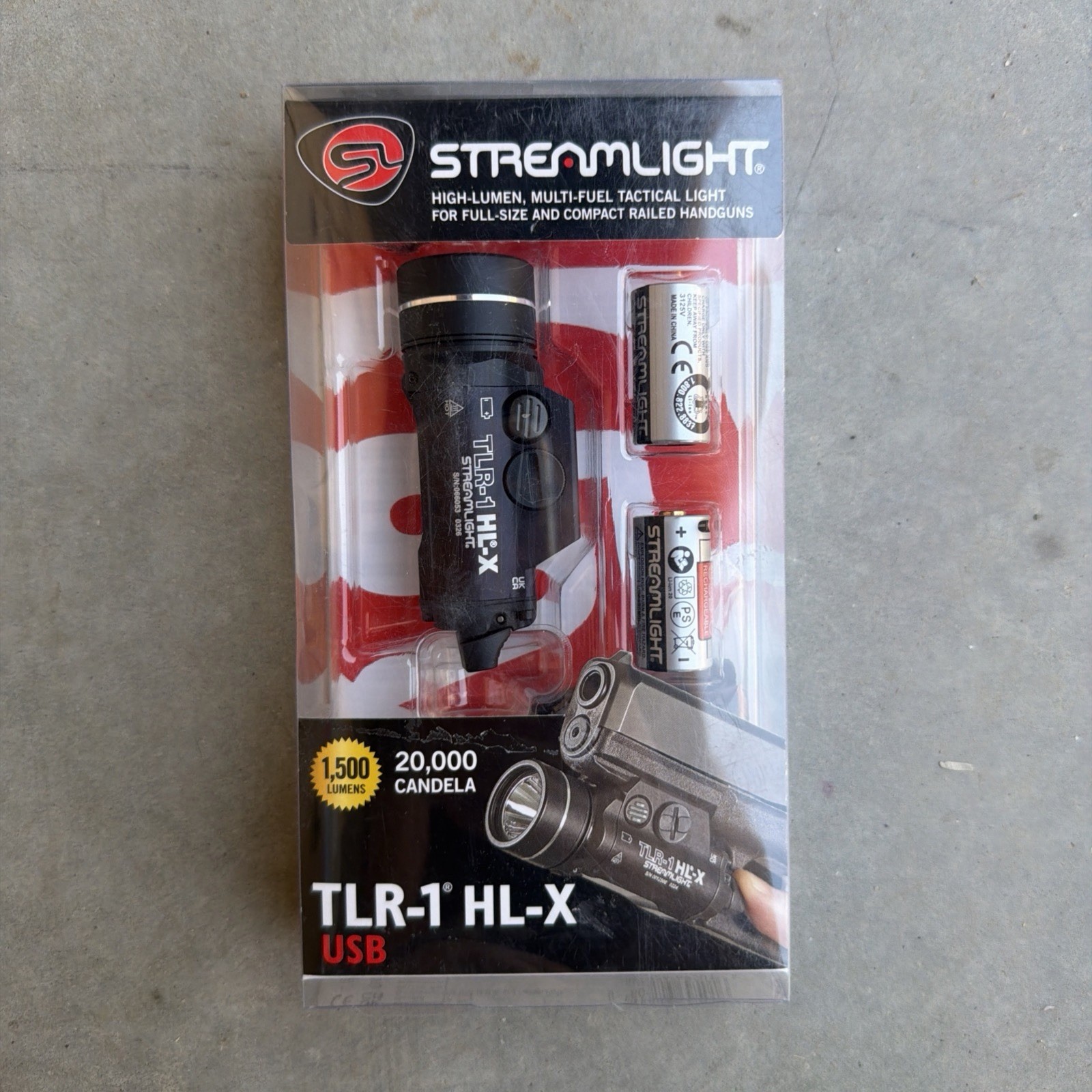 Streamlight 69501 TLR-1 HL-X USB 1500-Lumen Rechargeable Weapon Light