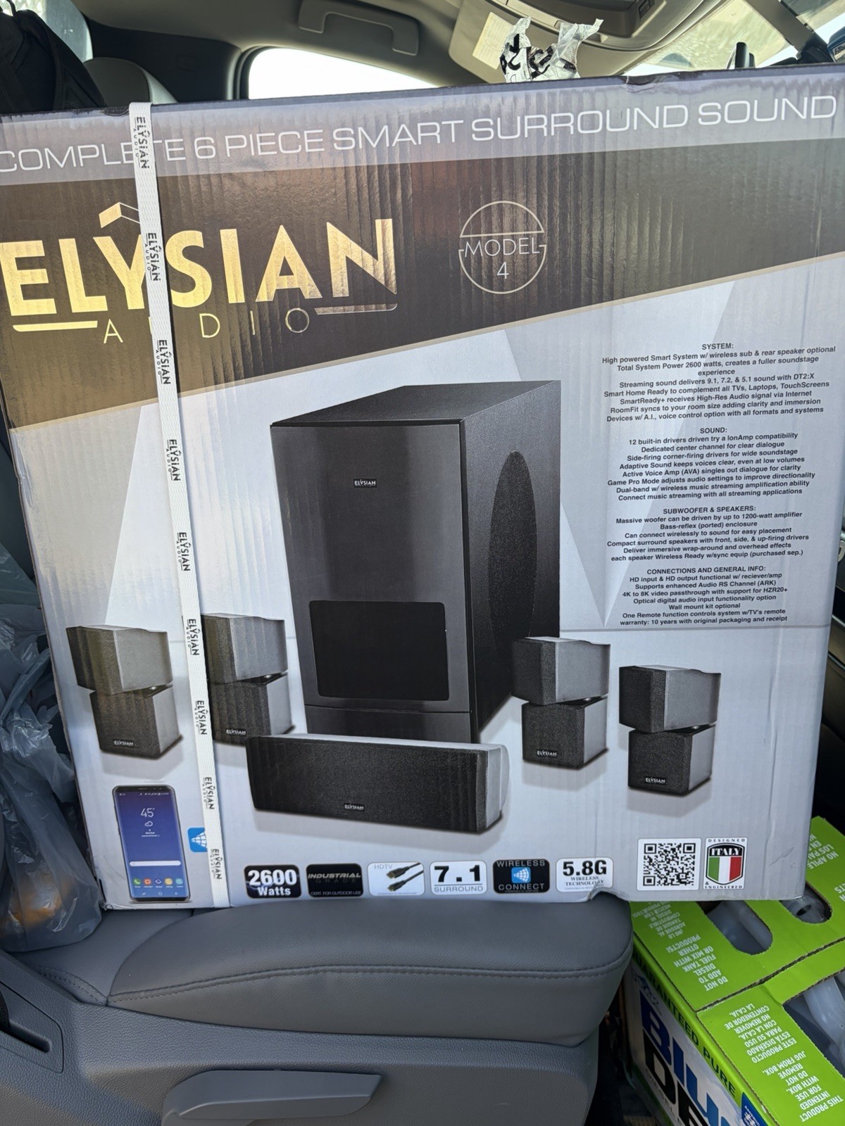 Elysian Audio Model 4 7.1 2600W DTS:X Smart Wireless Home Theater System
