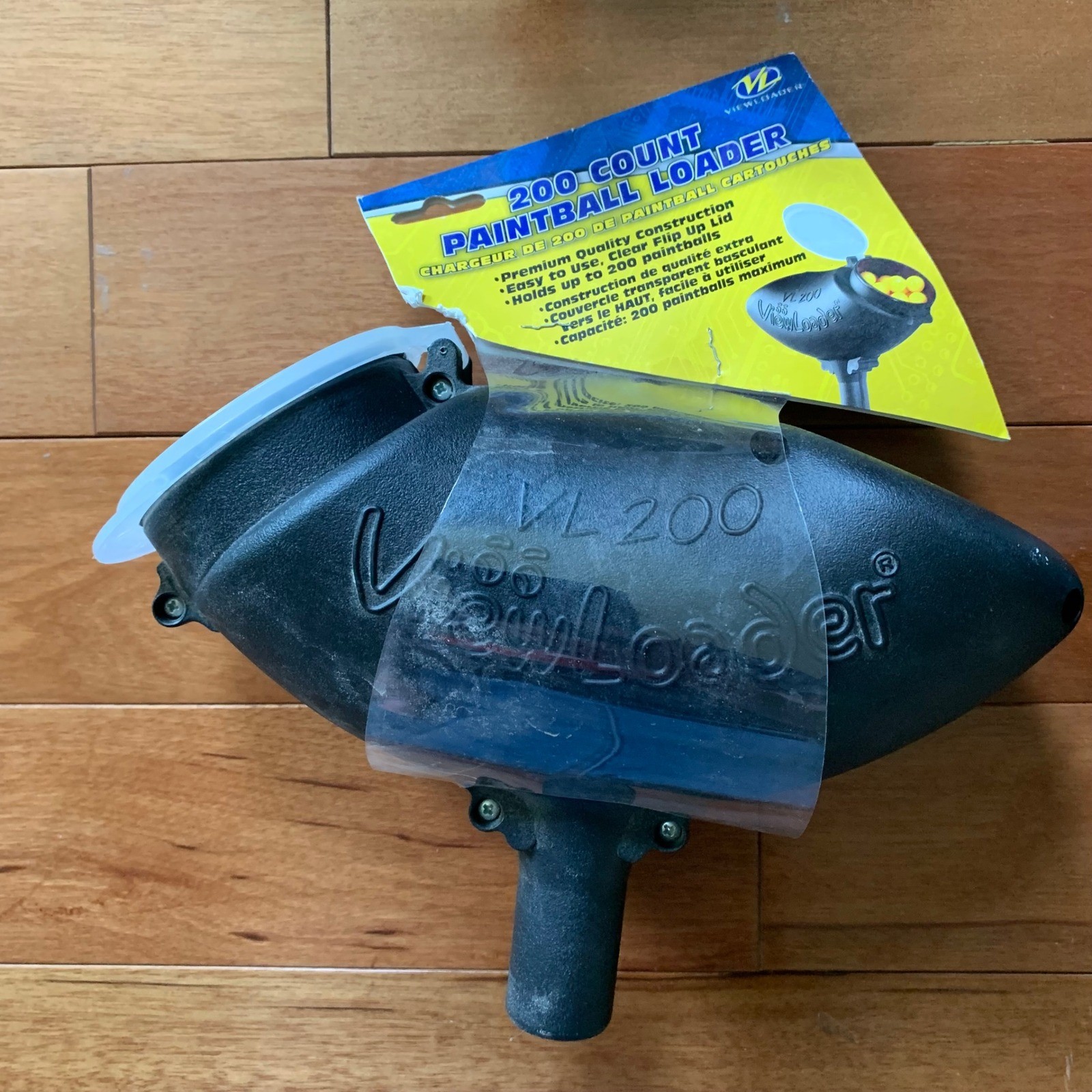 ViewLoader VL200 Paintball Loader 200 Count Gravity Hopper Black NWT Lot 4