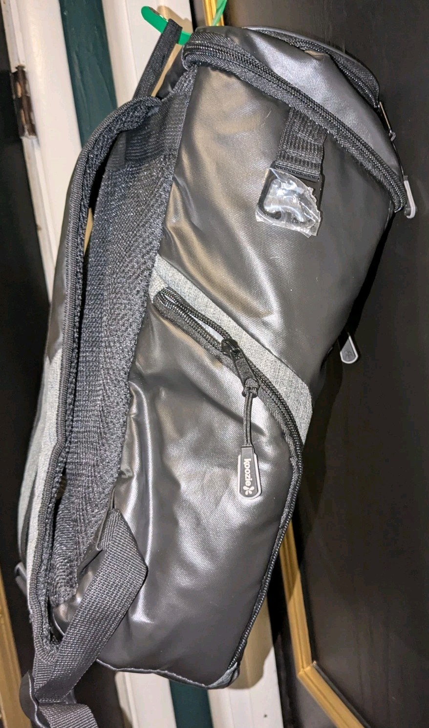 Koozie Insulated 26 can Cooler Backpack Black Gray Multiple Pockets NWOT