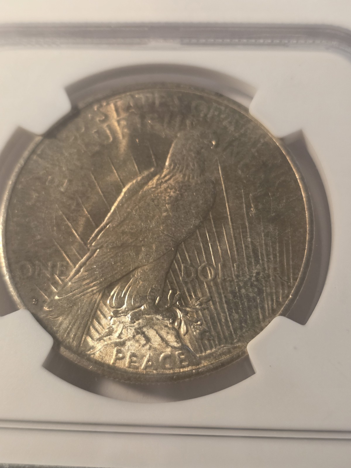 1923-S $1 Silver Peace Dollar NGC MS 62 Nice Luster