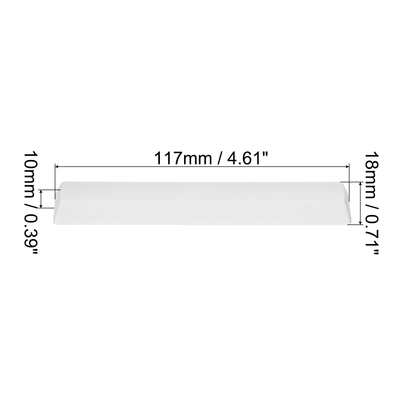 6.25u Spacebar Keycaps, MX Keyboard Replacement Universal PBT Mechanical, White