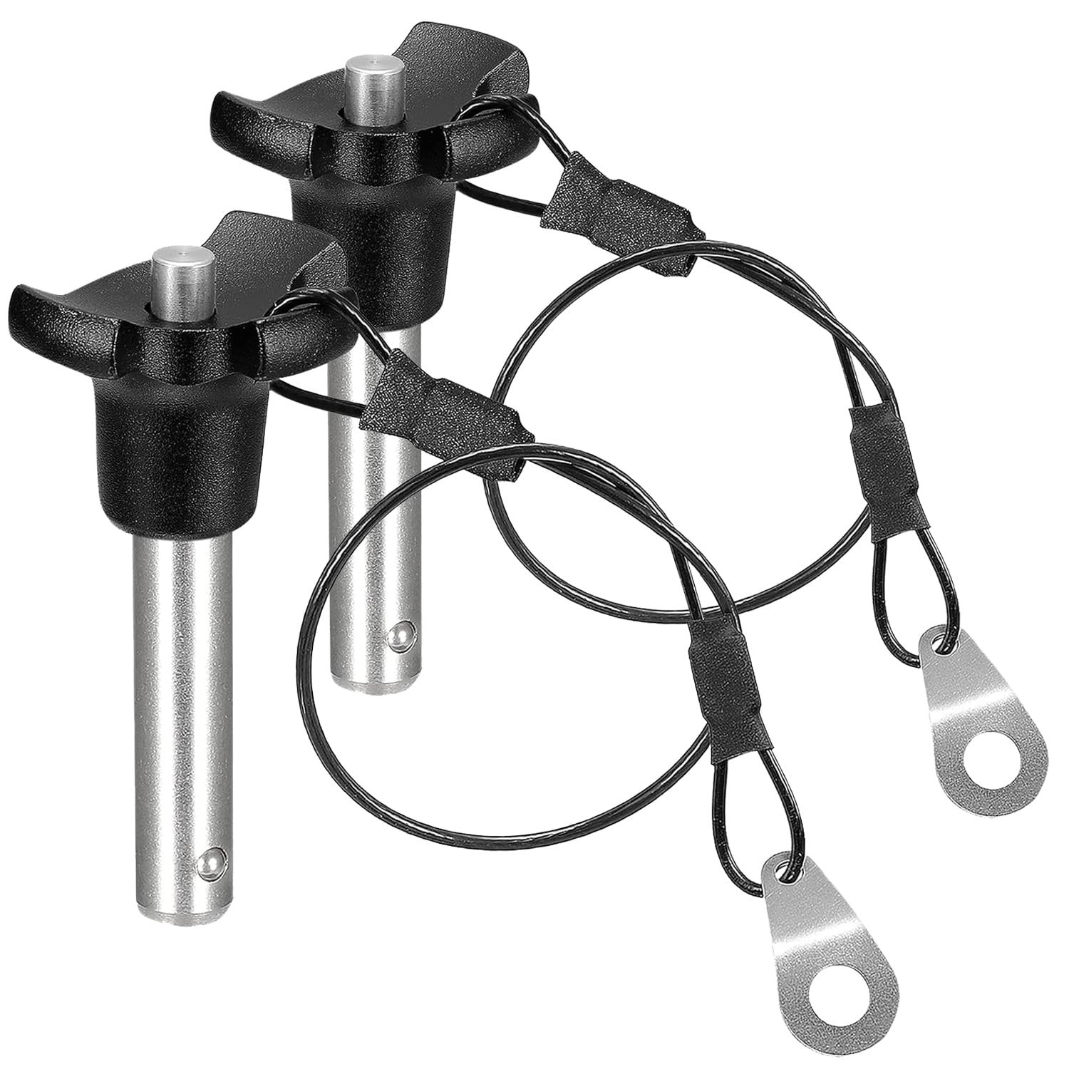 2 PCS Triangular Cap Ball Locking Pins 304 Stainless Quick Release 24.5cm
