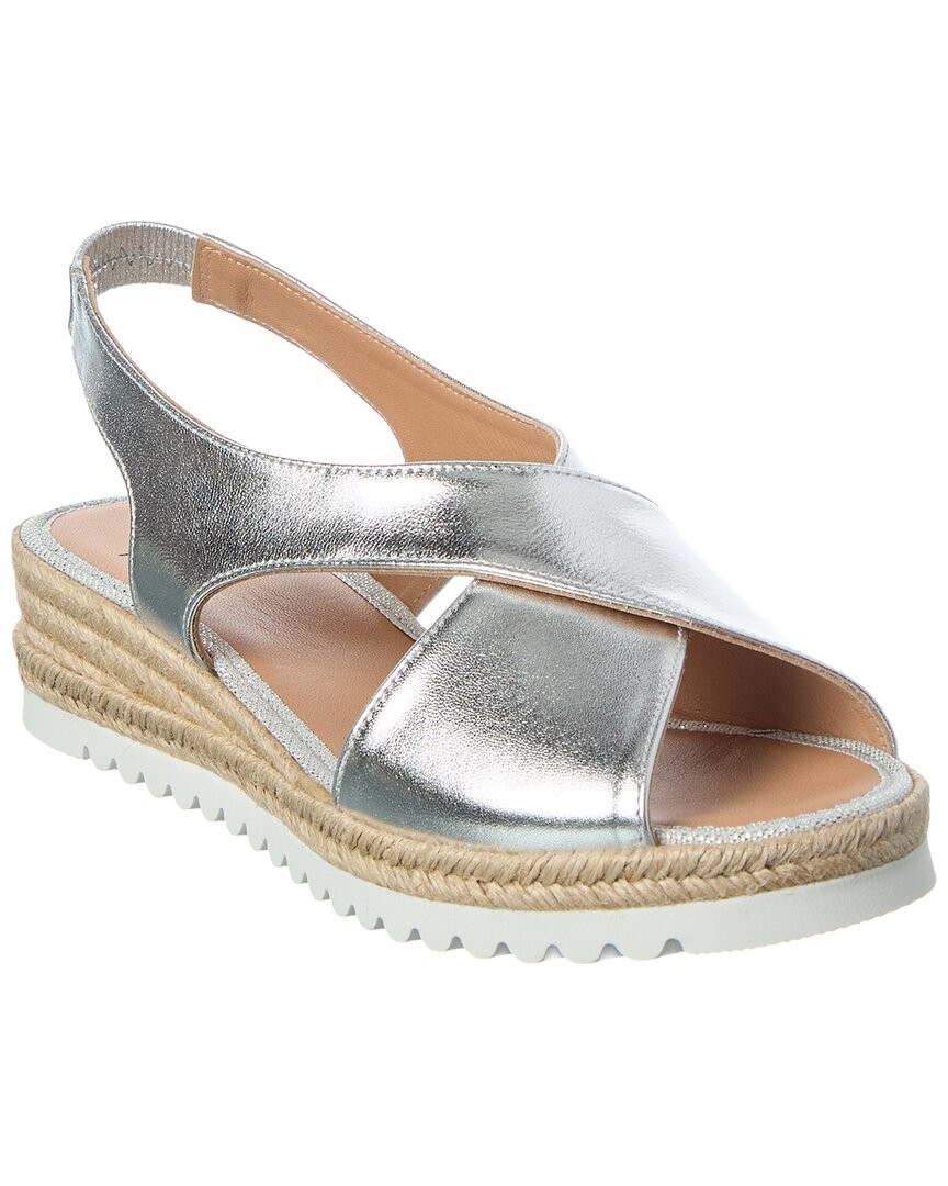 Aquatalia Adelina Waterproof Leather Espadrille Sandal Women's