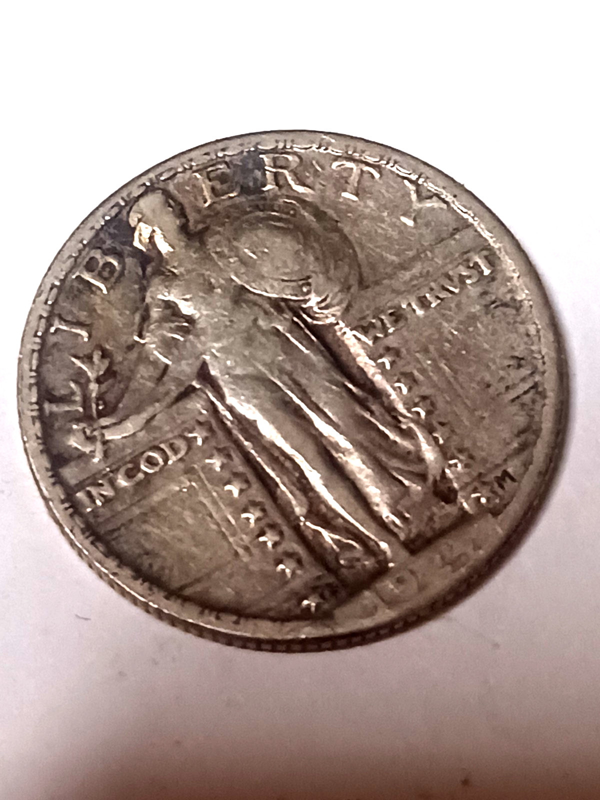 1924 S STANDING LIBERTY QUARTER, NICE XF