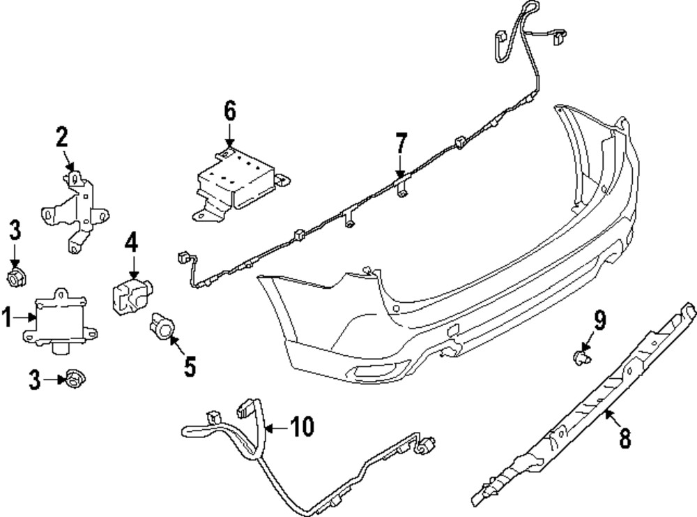 Genuine Subaru Blind Spot Radar 87611VC010