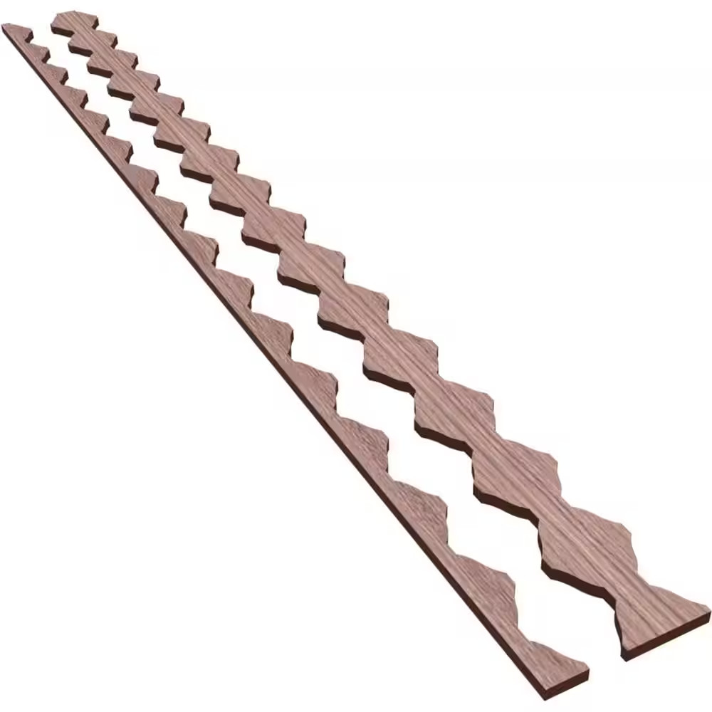 Sheyenne 47 In. H X 0.375 In. W Slatwall Panels in Walnut 28-Pack